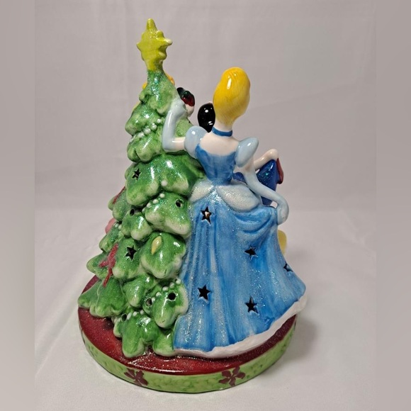 Disney Princesses Ceramic Lighted Christmas Tree Figurine Holiday UNTESTED - Picture 4 of 8
